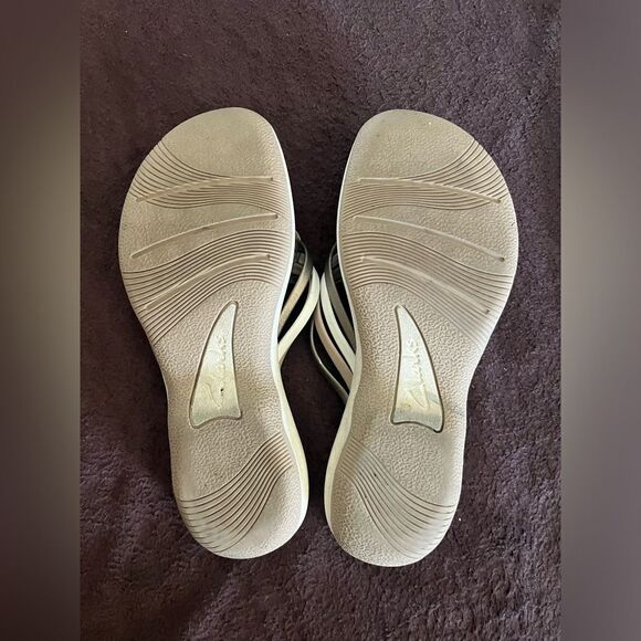 Clarks Cloudsteppers Sandal Metallic Multi Color Women Size 7 - Picture 5 of 7